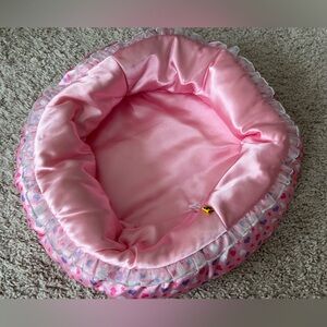 Build-A-Bear Pink Satin Fabric Animal Bed